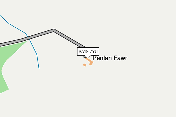 SA19 7YU map - OS OpenMap – Local (Ordnance Survey)