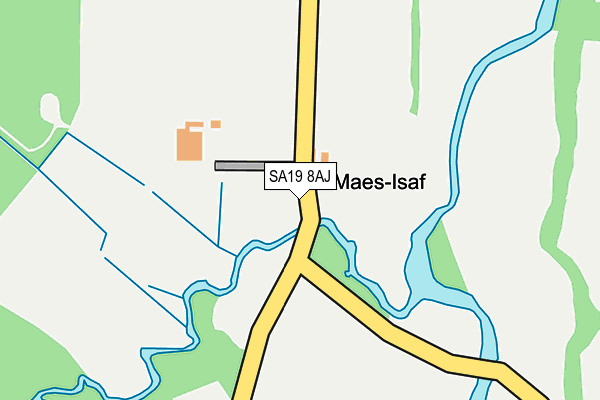 SA19 8AJ map - OS OpenMap – Local (Ordnance Survey)