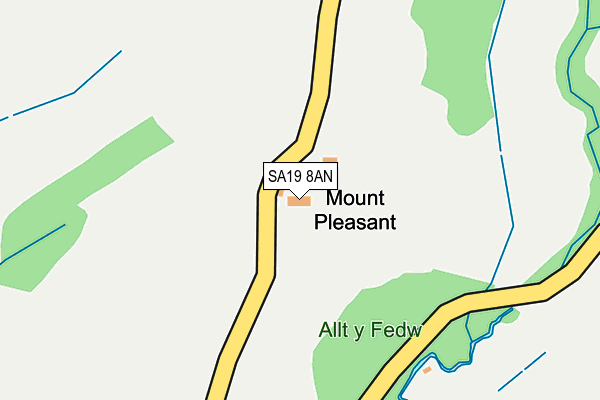 SA19 8AN map - OS OpenMap – Local (Ordnance Survey)
