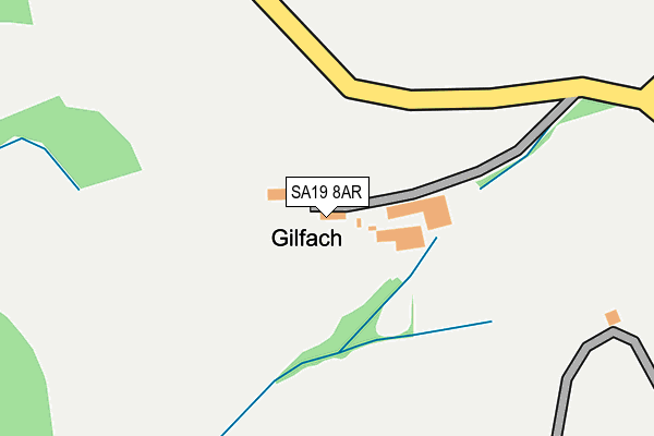 SA19 8AR map - OS OpenMap – Local (Ordnance Survey)
