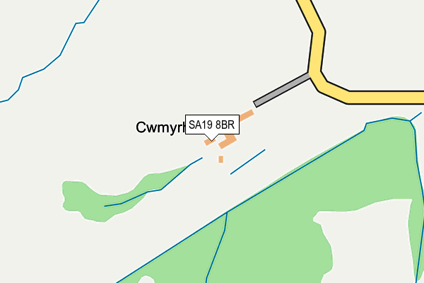 SA19 8BR map - OS OpenMap – Local (Ordnance Survey)