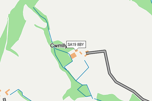 SA19 8BY map - OS OpenMap – Local (Ordnance Survey)