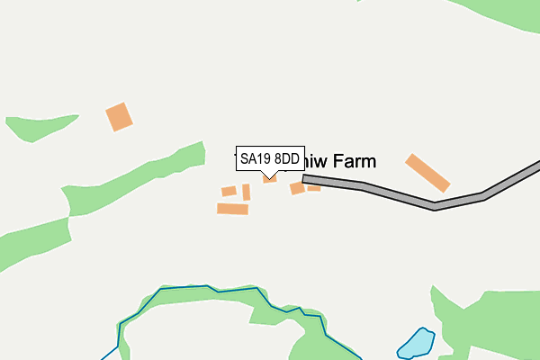 SA19 8DD map - OS OpenMap – Local (Ordnance Survey)