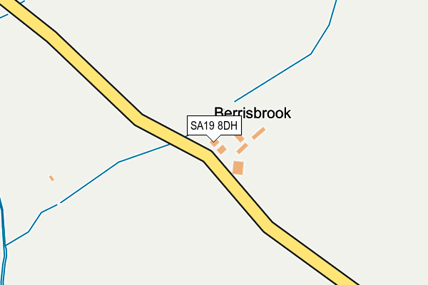 SA19 8DH map - OS OpenMap – Local (Ordnance Survey)