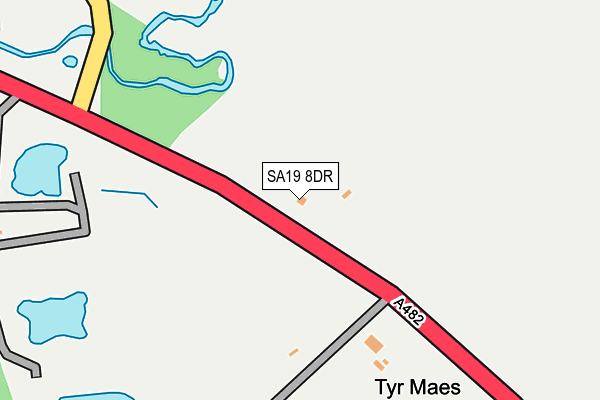 SA19 8DR map - OS OpenMap – Local (Ordnance Survey)