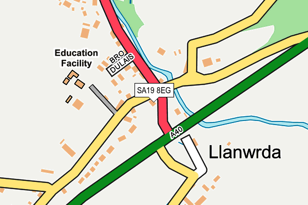 SA19 8EG map - OS OpenMap – Local (Ordnance Survey)