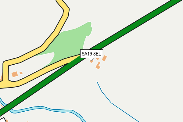 SA19 8EL map - OS OpenMap – Local (Ordnance Survey)