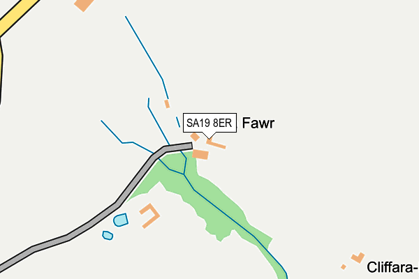 SA19 8ER map - OS OpenMap – Local (Ordnance Survey)