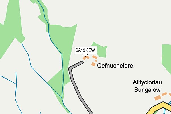 SA19 8EW map - OS OpenMap – Local (Ordnance Survey)