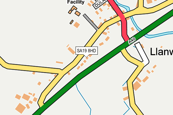 SA19 8HD map - OS OpenMap – Local (Ordnance Survey)