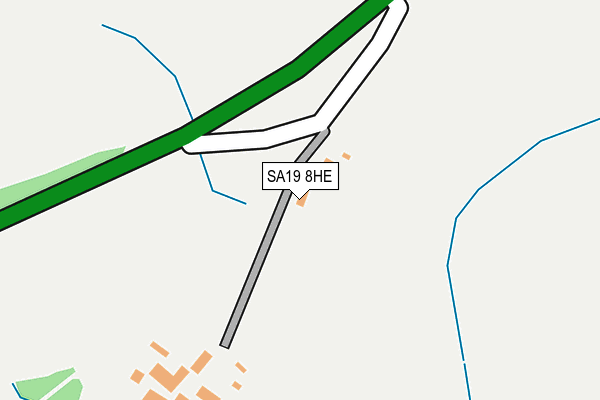 SA19 8HE map - OS OpenMap – Local (Ordnance Survey)