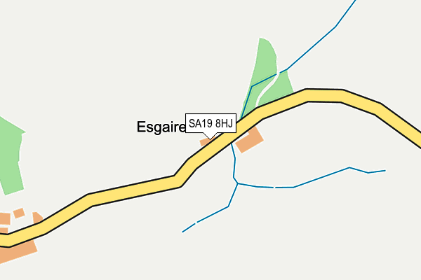 SA19 8HJ map - OS OpenMap – Local (Ordnance Survey)