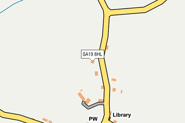 SA19 8HL map - OS OpenMap – Local (Ordnance Survey)