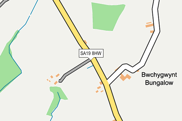 SA19 8HW map - OS OpenMap – Local (Ordnance Survey)