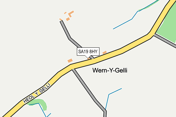 SA19 8HY map - OS OpenMap – Local (Ordnance Survey)