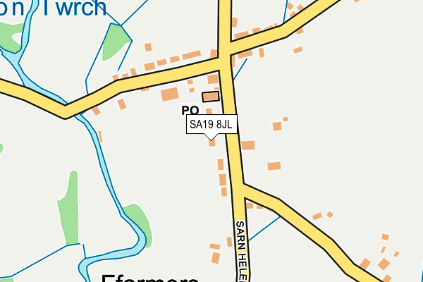 SA19 8JL map - OS OpenMap – Local (Ordnance Survey)