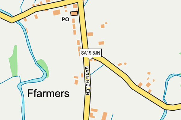 SA19 8JN map - OS OpenMap – Local (Ordnance Survey)