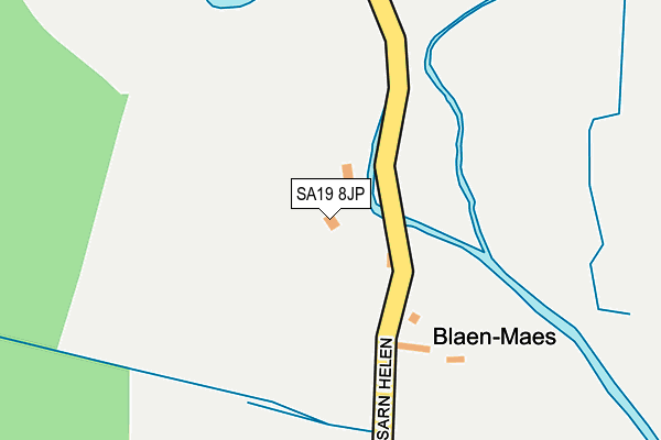 SA19 8JP map - OS OpenMap – Local (Ordnance Survey)