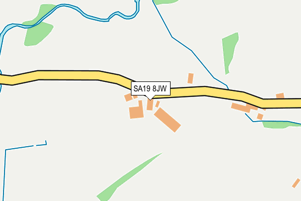 SA19 8JW map - OS OpenMap – Local (Ordnance Survey)