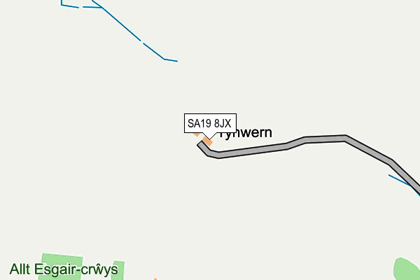 SA19 8JX map - OS OpenMap – Local (Ordnance Survey)