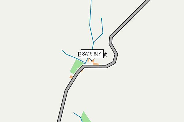 SA19 8JY map - OS OpenMap – Local (Ordnance Survey)