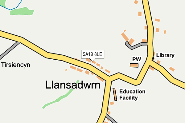 SA19 8LE map - OS OpenMap – Local (Ordnance Survey)