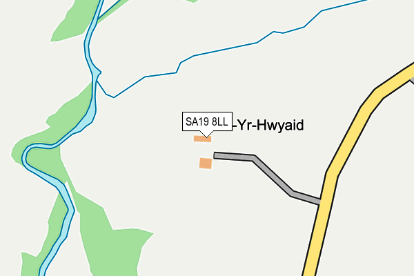 SA19 8LL map - OS OpenMap – Local (Ordnance Survey)