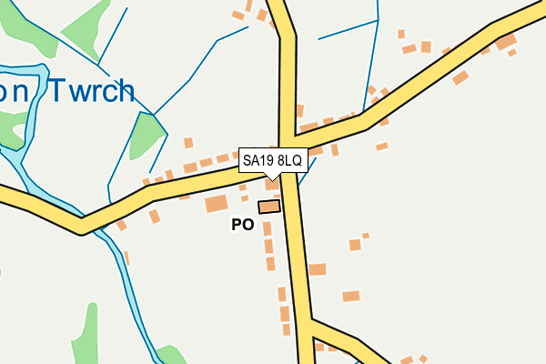 SA19 8LQ map - OS OpenMap – Local (Ordnance Survey)