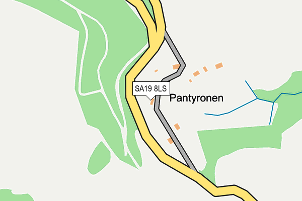 SA19 8LS map - OS OpenMap – Local (Ordnance Survey)