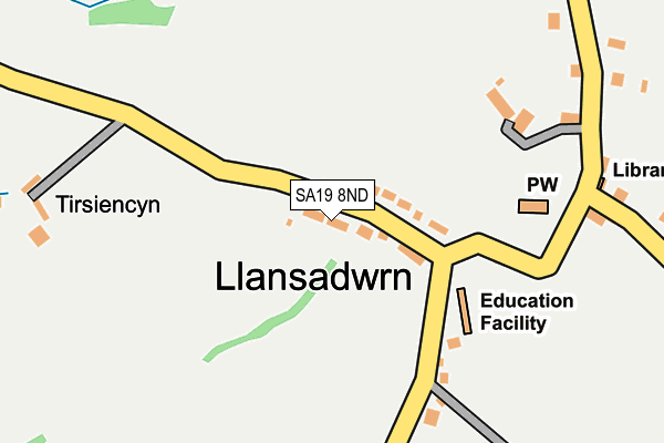 SA19 8ND map - OS OpenMap – Local (Ordnance Survey)