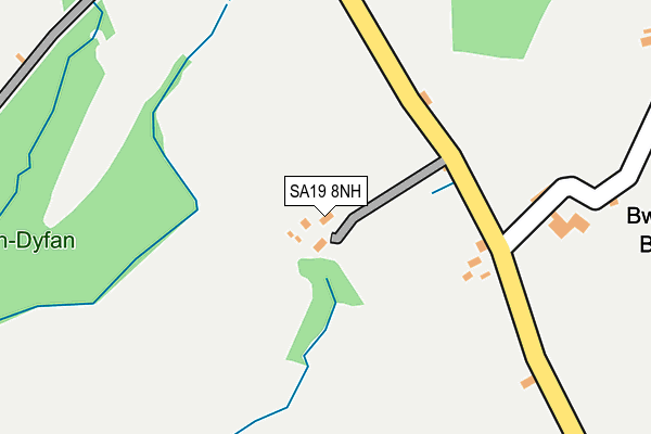 SA19 8NH map - OS OpenMap – Local (Ordnance Survey)