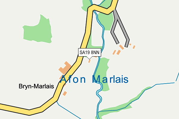 SA19 8NN map - OS OpenMap – Local (Ordnance Survey)