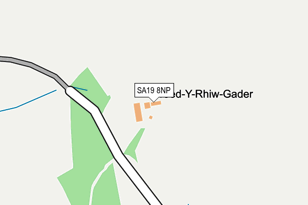 SA19 8NP map - OS OpenMap – Local (Ordnance Survey)