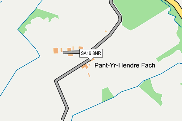 SA19 8NR map - OS OpenMap – Local (Ordnance Survey)