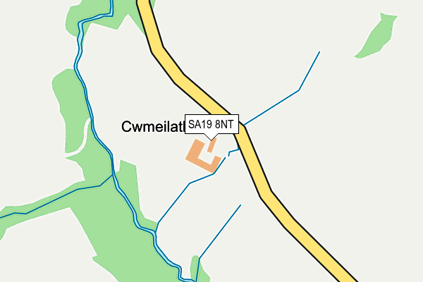 SA19 8NT map - OS OpenMap – Local (Ordnance Survey)