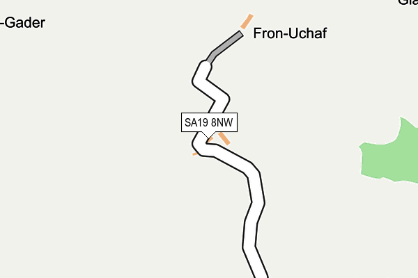 SA19 8NW map - OS OpenMap – Local (Ordnance Survey)