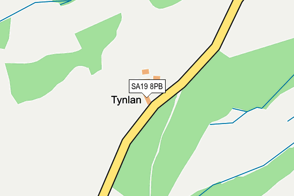 SA19 8PB map - OS OpenMap – Local (Ordnance Survey)