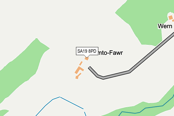 SA19 8PD map - OS OpenMap – Local (Ordnance Survey)