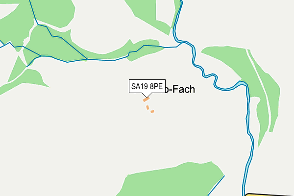 SA19 8PE map - OS OpenMap – Local (Ordnance Survey)