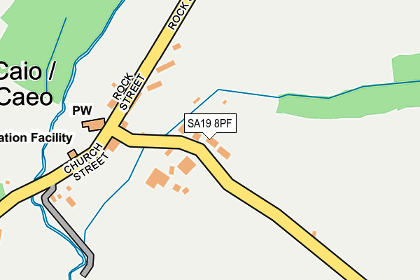 SA19 8PF map - OS OpenMap – Local (Ordnance Survey)