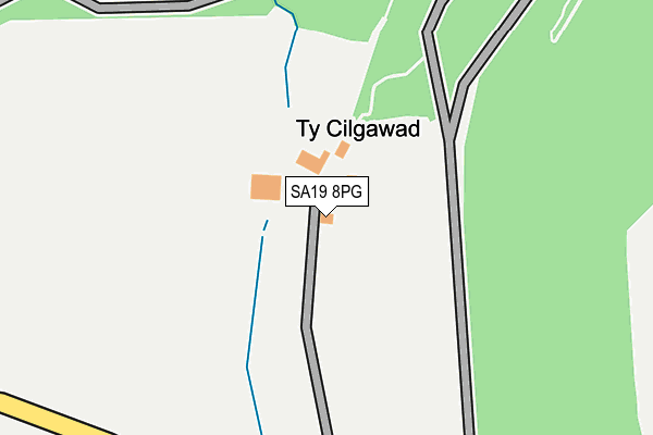 SA19 8PG map - OS OpenMap – Local (Ordnance Survey)