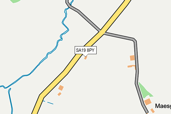 SA19 8PY map - OS OpenMap – Local (Ordnance Survey)
