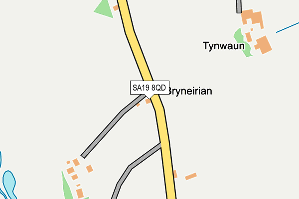 SA19 8QD map - OS OpenMap – Local (Ordnance Survey)