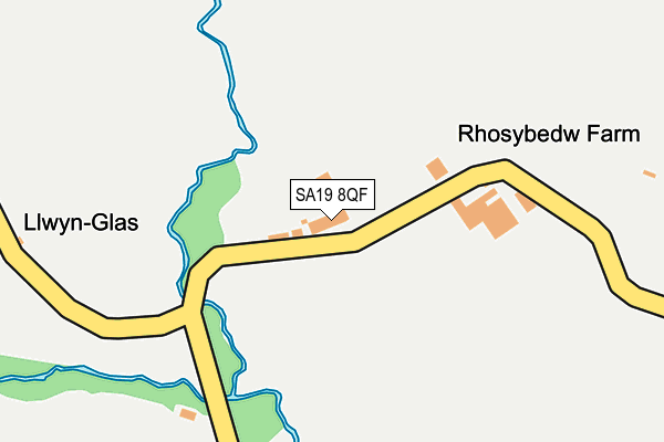 SA19 8QF map - OS OpenMap – Local (Ordnance Survey)