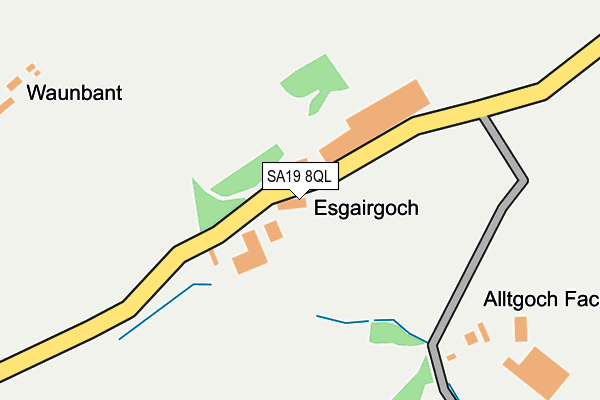 SA19 8QL map - OS OpenMap – Local (Ordnance Survey)