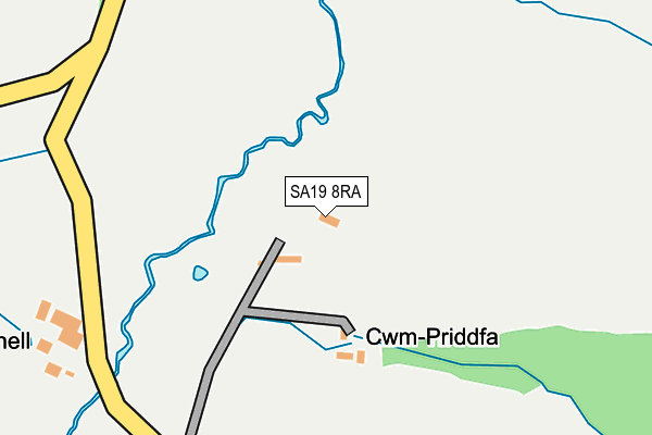 SA19 8RA map - OS OpenMap – Local (Ordnance Survey)