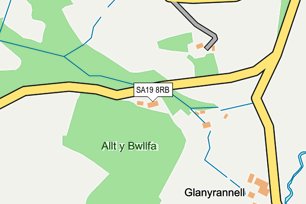 SA19 8RB map - OS OpenMap – Local (Ordnance Survey)
