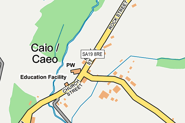 SA19 8RE map - OS OpenMap – Local (Ordnance Survey)