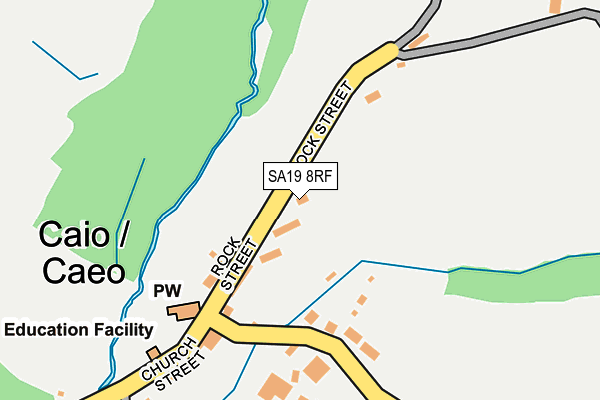 SA19 8RF map - OS OpenMap – Local (Ordnance Survey)