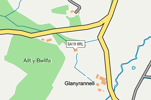 SA19 8RL map - OS OpenMap – Local (Ordnance Survey)